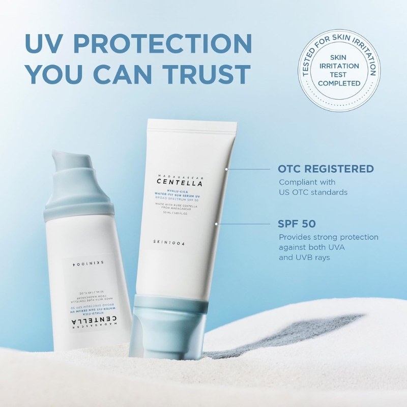 SKIN1004 - Hyalu-Cica Water-Fit Sun Serum SPF50+ PA++++ - Image 8