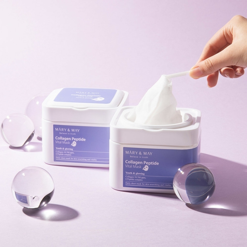 Mary & May - Collagen Peptide Vital Mask (30ea) - Image 2
