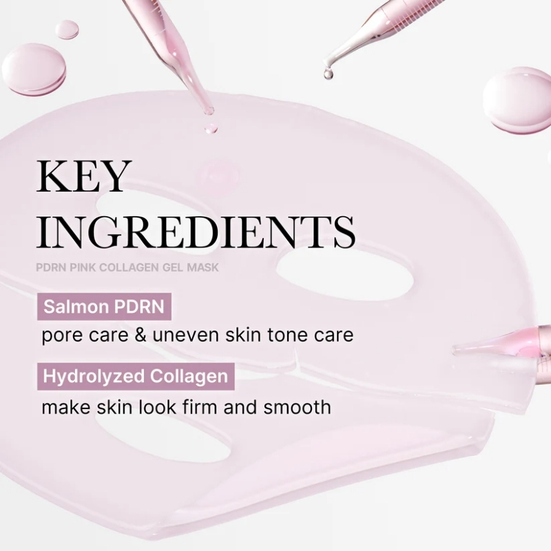 Medicube Salmon DNA PDRN pink collagen jelly gel mask | overnight face mask for glass glow skin- elasticity, hydrating, firming and moisturizing | korean skincare