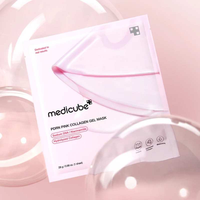 Medicube Salmon DNA PDRN pink collagen jelly gel mask | overnight face mask for glass glow skin- elasticity, hydrating, firming and moisturizing | korean skincare