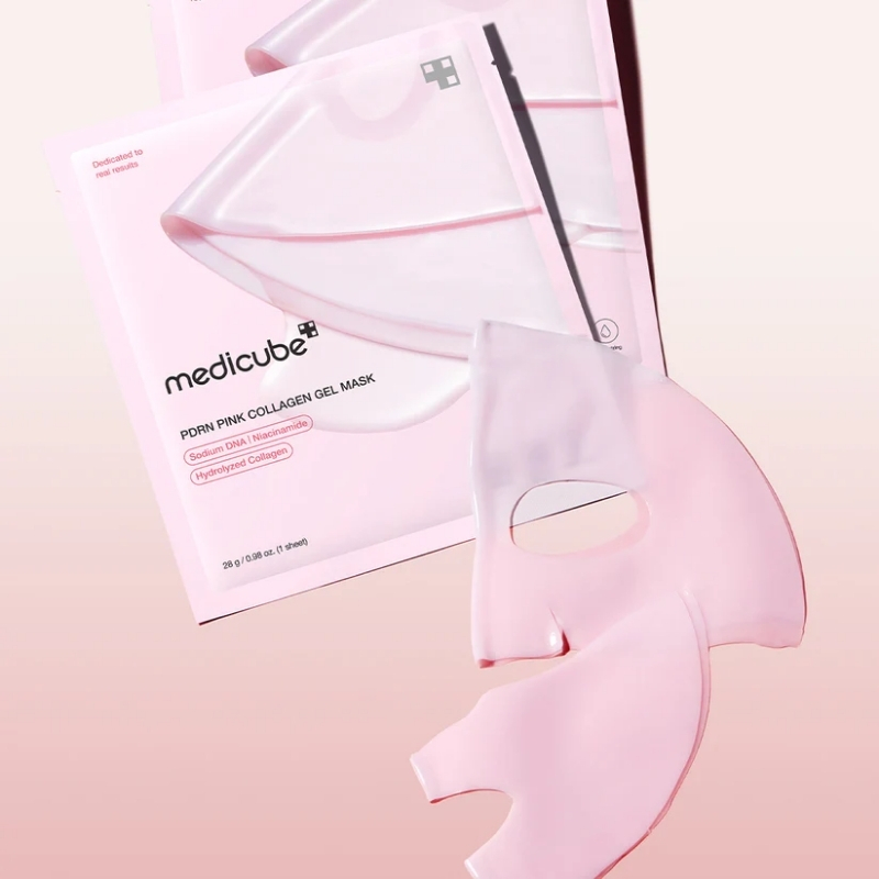 Medicube Salmon DNA PDRN pink collagen jelly gel mask | overnight face mask for glass glow skin- elasticity, hydrating, firming and moisturizing | korean skincare