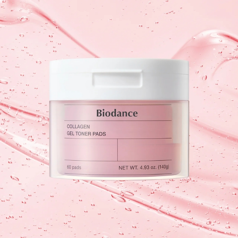 Biodance Collagen Gel Toner Pads | Pore Perfecting, Improving Elasticity, Korean Toner Pads for Sensitive Skin 60Pads