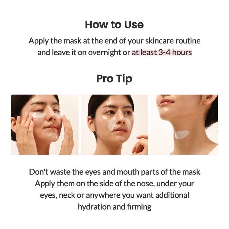 BIODANCE Bio-Collagen Real Deep Mask, Hydrating Overnight Hydrogel Mask, Pore Minimizing, Elasticity Improvement