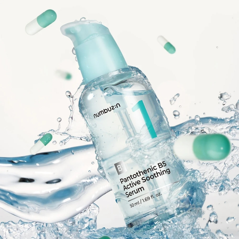 numbuzin No.1 Serum | Pantothenic B5 Active Soothing Serum | Soothing, Hydrating | Pantothenic Acid, Niacinamide | Excess Oil Control, Reduces Breakouts, Acne | Oily, Acne-Prone Skin