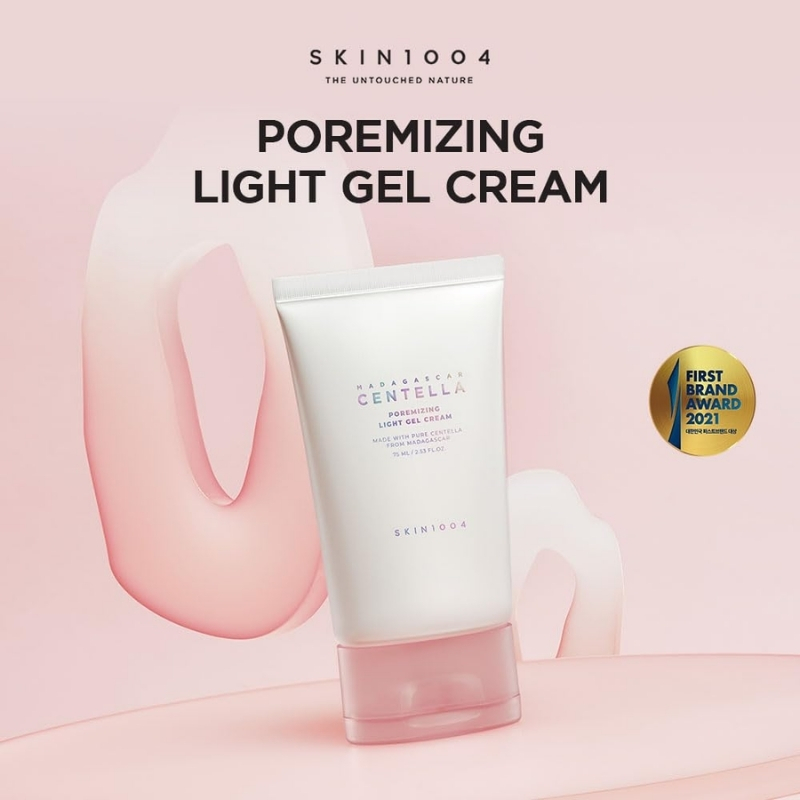 SKIN1004 Madagascar Centella Poremizing Light Gel Cream 2.53 fl.oz (75ml) | Tightens Pores | Soothes Irritated Skin
