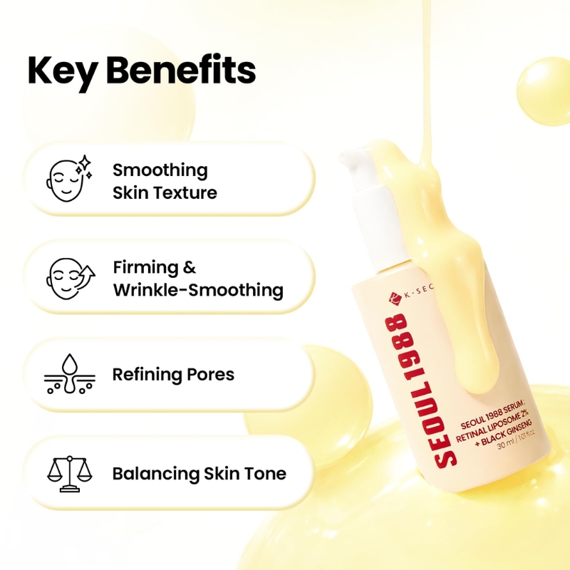 K-SECRET - SEOUL 1988 Serum : Retinal Liposome 2% + Black Ginseng 30ml - Image 3
