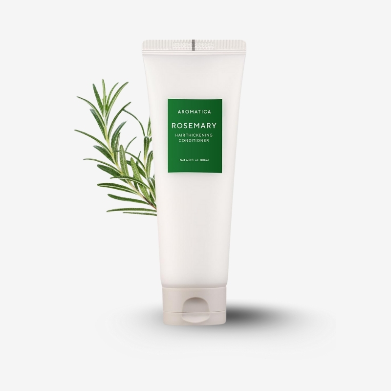AROMATICA Rosemary Hair Thickening Conditioner 13.53oz/400ml, Vegan Hair Conditioner for damaged hair and dry hair - Moisturizing Conditioner For Men and Women