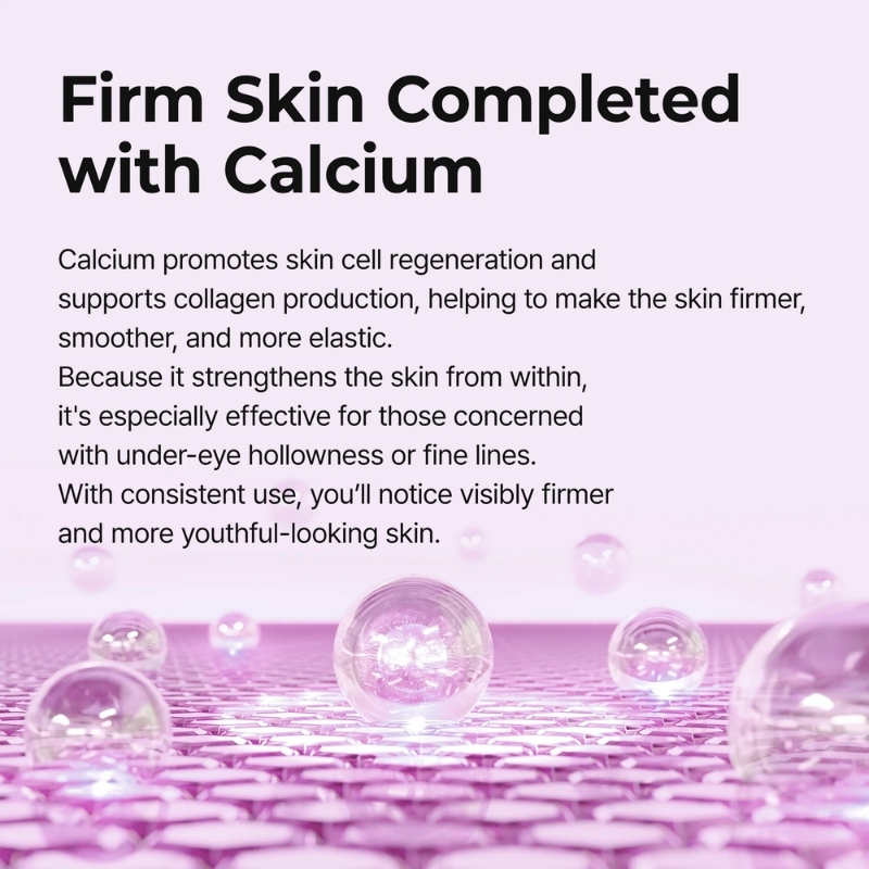 Dr Melaxin Cemenrete Calcium Ampoule Plus with Adenosine and Niacinamide for Sagging Under Eye Skin, Dark Circles, Fine Lines &Eye Bags