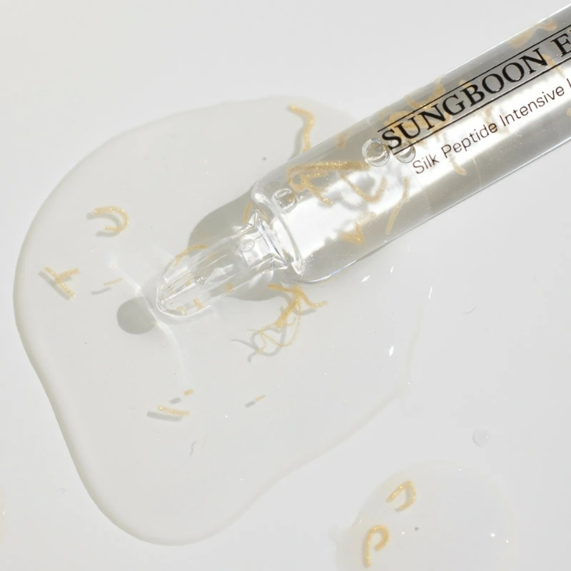 SUNGBOON EDITOR Silk Peptide Intensive Lifting Ampoule | Instant Fine Lines Smoothing & Skin Tightening & Firming Facial Ampoule Serum | Korean Skincare