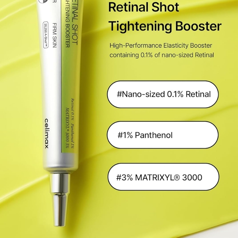 celimax The Vita A Retinal Shot Tightening Booster | with Retinal, Matryxyl, Pore Minimizer, Wrinkles & Fine Lines, Firmer Skin, 15ml korean cosmetics Cyprus