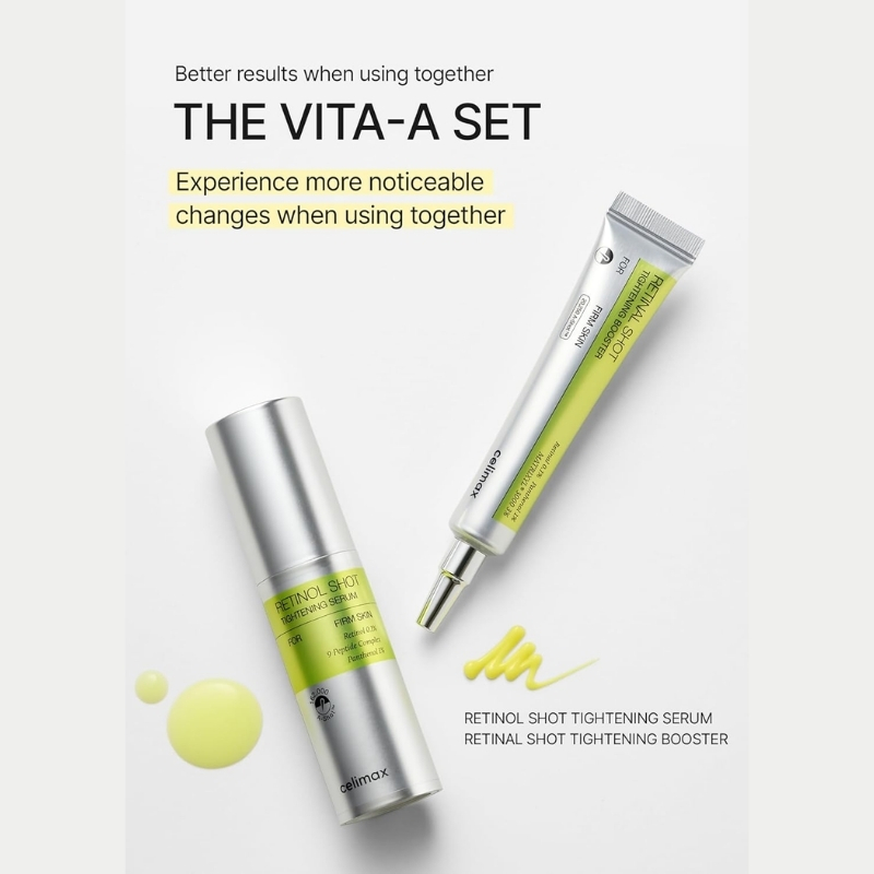 celimax The Vita A Retinal Shot Tightening Booster | with Retinal, Matryxyl, Pore Minimizer, Wrinkles & Fine Lines, Firmer Skin, 15ml korean cosmetics Cyprus