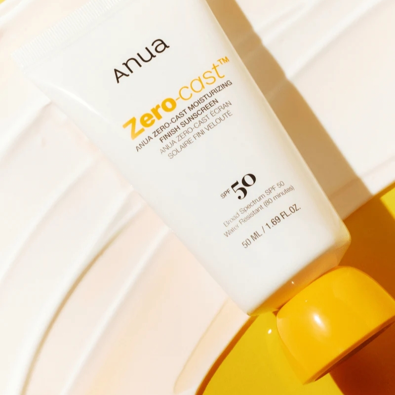 Anua Zero-Cast Moisturizing Finish Sunscreen,SPF 50, Glow Natural Sunscreen,No White cast, Hyaluronic Acid, Niacinamide sun block for face,Oil-Free, Oxybenzone free, Travel Essential 50ml anua cyprus sunscreen