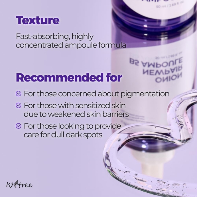 ISNTREE Onion Newpair B5 Ampoule 50ml, 1.69 fl.oz | Blemish and calming care | Mild and watery Formula