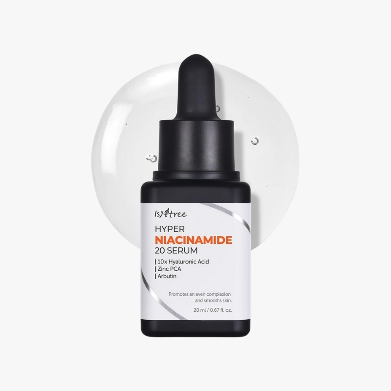 ISNTREE Hyper Niacinamide 20 Serum 20ml | 10x Hyaluronic Acid | Helps Minimize Pores | Evens Skin Tone | Korean Skincare