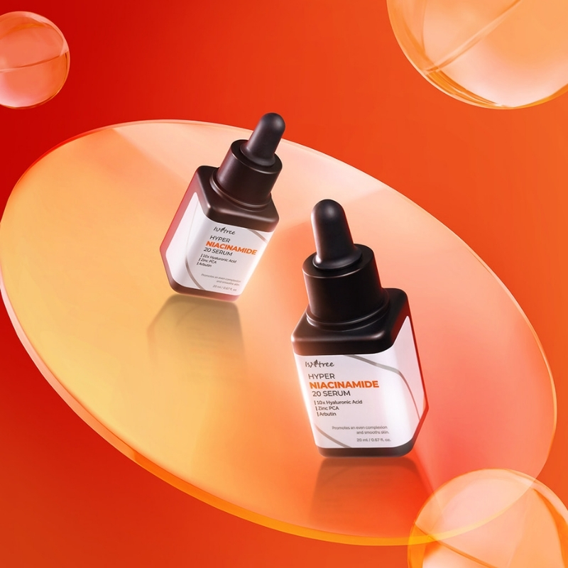 ISNTREE Hyper Niacinamide 20 Serum 20ml | 10x Hyaluronic Acid | Helps Minimize Pores | Evens Skin Tone | Korean Skincare