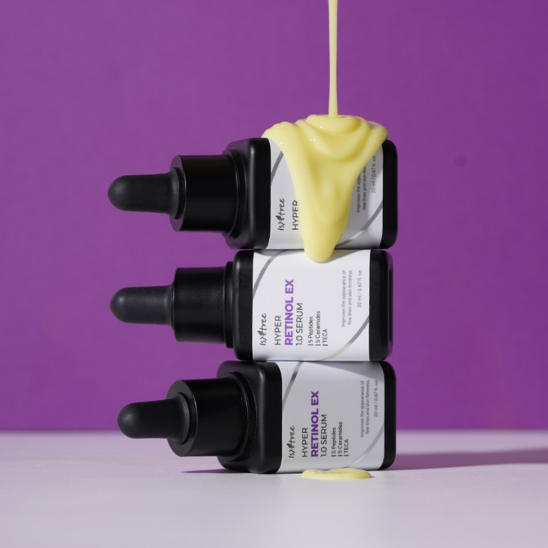 ISNTREE Hyper Retinol EX 1.0 Serum 20ml | 5 Peptides | 5 Cermaides | Helps Reduce Fine Lines ISNTREE Cyprus Korean Cosmetics