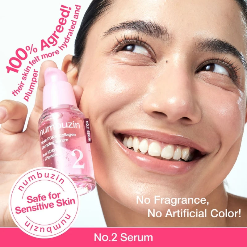Numbuzin No.2 & 2X Rose PDRN Collagen Plumping Serum Mini Kit (10EA), Numbuzin Cyprus