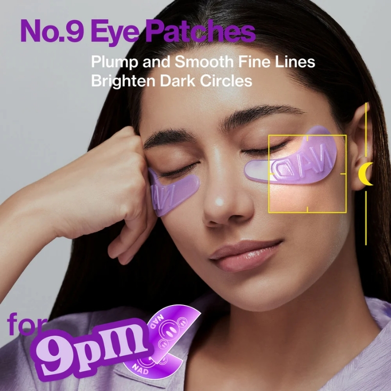 numbuzin No.9 Eye Patches | NAD+ Collagen Under Eye Patches | Dark Circles, Cooling, Puffy Eyes, Eyebags, Wrinkles | Peptides, Caffeine, Niacinamide | Self Care, Gift | 5 Pairs, Numbuzin Cyprus, No.9 NAD+ Collagen Under Eye Patches (5 Pairs)