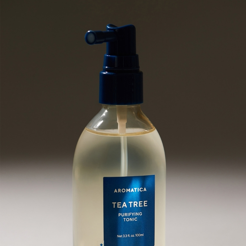AROMATICA Tea Tree Purifying Tonic, Paraben, Silicone, Sulfate-free | Vegan | Soothing & Cooling Tonic for Your Scalp | Helps Hair Look Healthier and Nourished