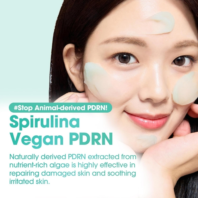 SOME BY MI PDRN Spirulina Soothing Sherbet Mask – 10 Sticks – Korean Vegan Wash-Off Face Mask that Cools by 10.9°C in 10 Minutes – Revitalizes Skin with Spirulina, Seaweed & PHA – Korean Skin Care