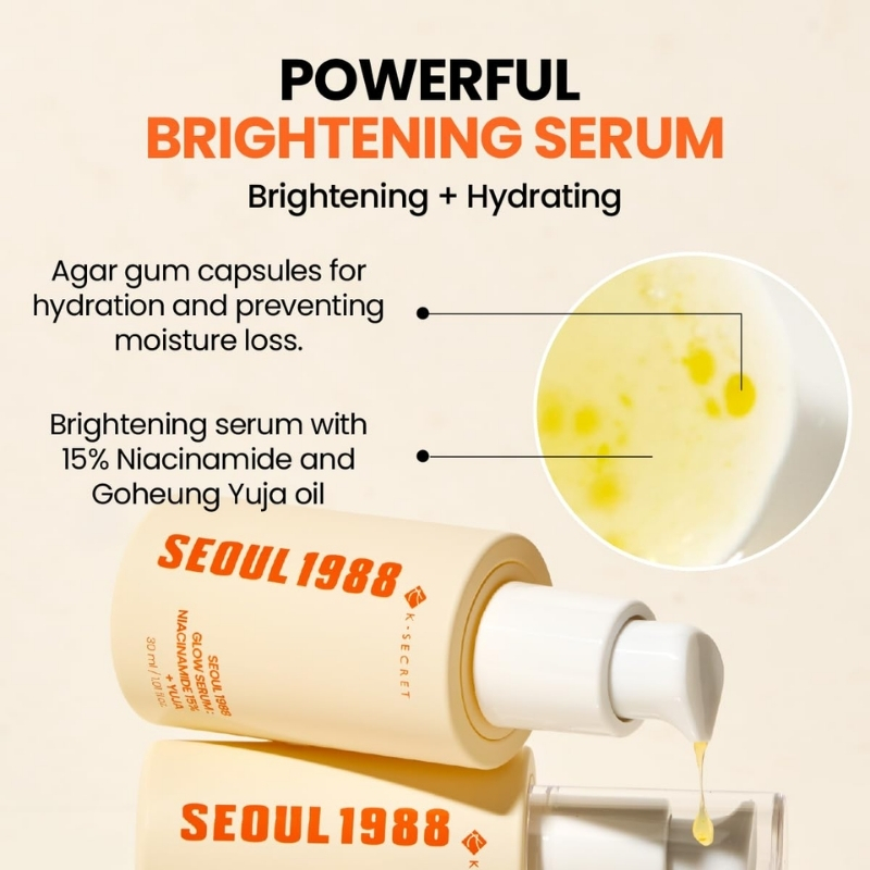 ksecret SEOUL 1988 GLOW SERUM : NIACINAMIDE 15% + YUJA