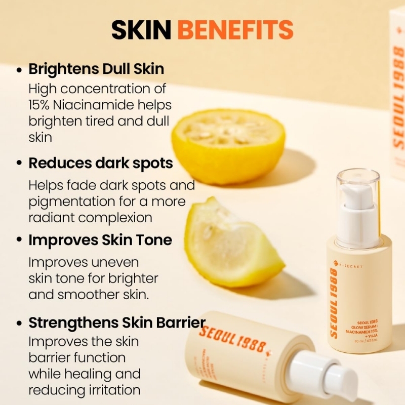 ksecret SEOUL 1988 GLOW SERUM : NIACINAMIDE 15% + YUJA
