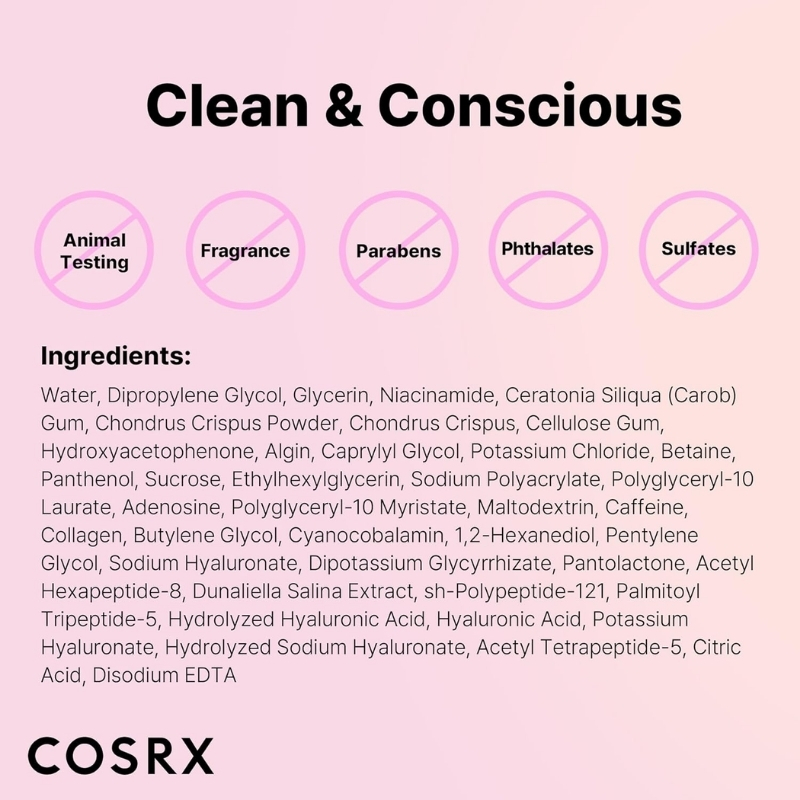 COSRX - The Peptide Collagen Lifting Glow Hydrogel Mask