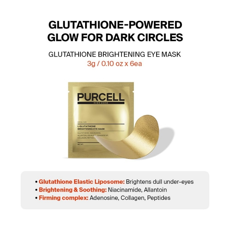 Purcell - Pixcell BIOM L-Glutathione Brightening Eye Mask (6 Pairs) - Image 4