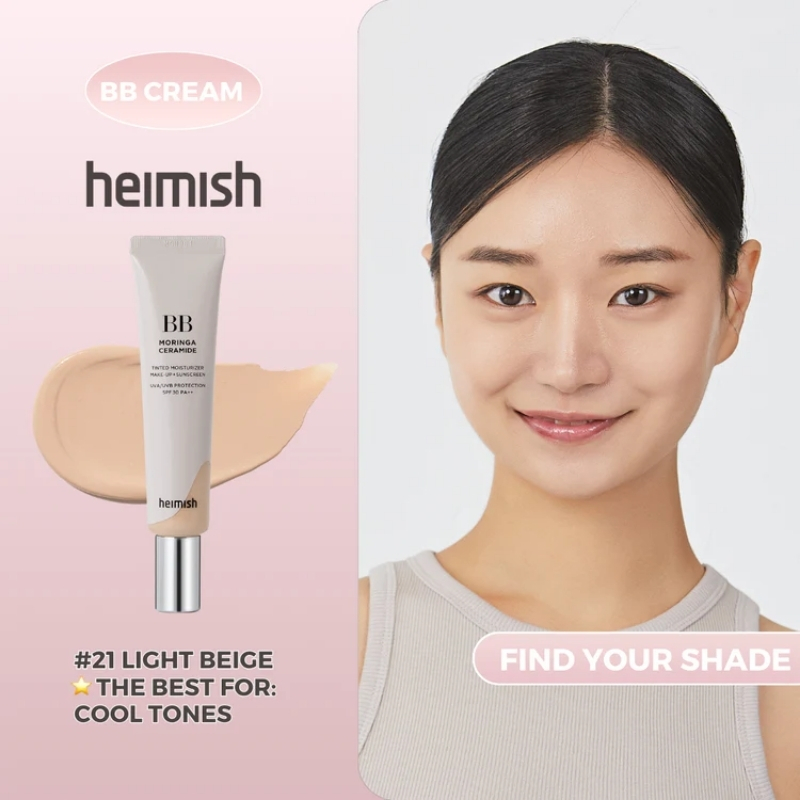 Heimish - Moringa Ceramide BB Cream SPF 30 PA++ - 5 Colors - Image 6