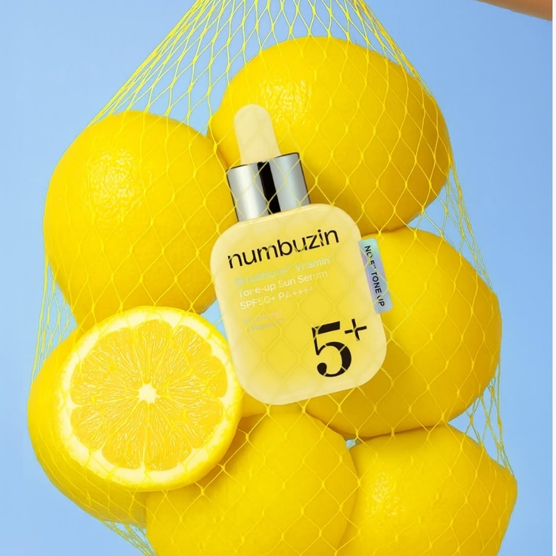 Numbuzin - No.5 Glutathione Vitamin Tone-up Sun Serum 30ml - Image 4
