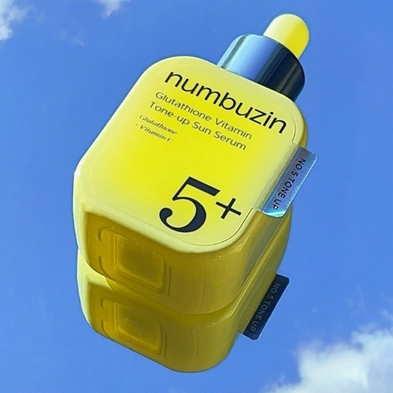 Numbuzin - No.5 Glutathione Vitamin Tone-up Sun Serum 30ml - Image 3