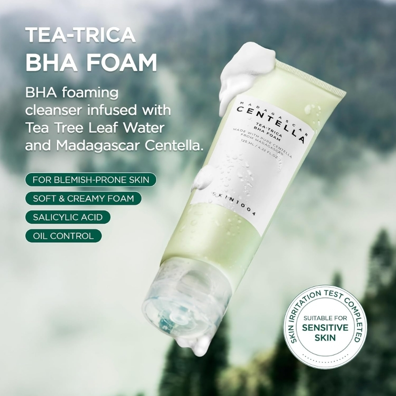 SKIN1004 - Madagascar Centella Tea-trica BHA Foam (125ml) - Image 2