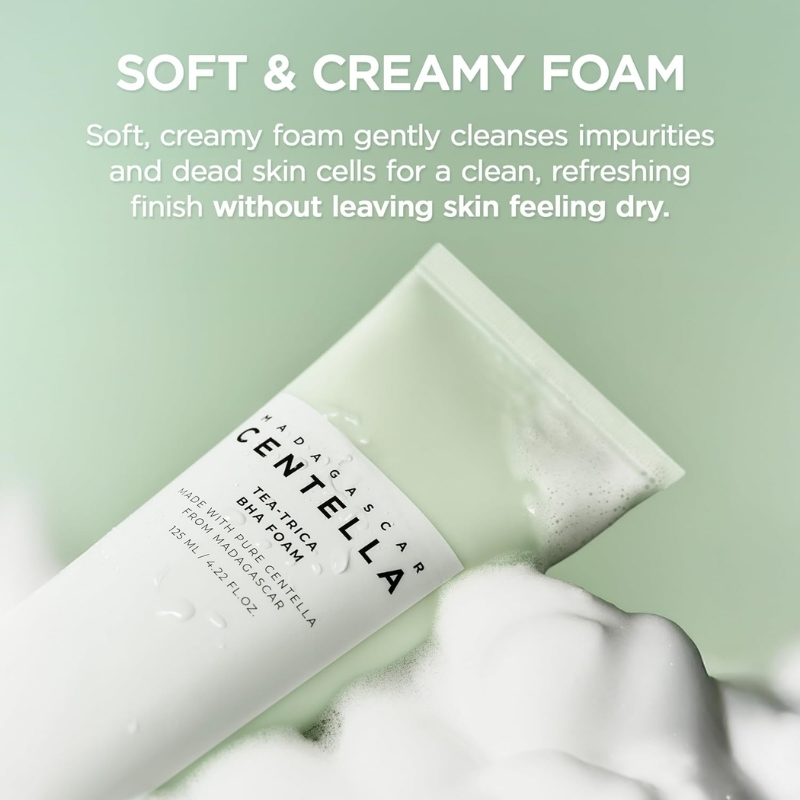 SKIN1004 - Madagascar Centella Tea-trica BHA Foam (125ml) - Image 6