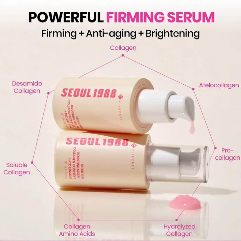 K-SECRET - SEOUL 1988 Boosting Serum : Collagen Complex 7 + Red Ginseng 30ml - Image 2