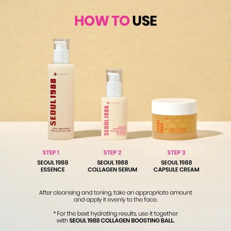 K-SECRET - SEOUL 1988 Boosting Serum : Collagen Complex 7 + Red Ginseng 30ml - Image 10